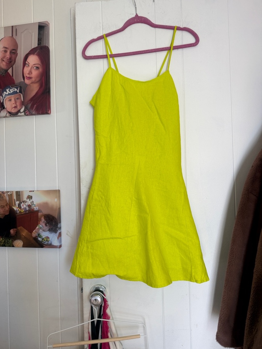 a new day Bright Lime Green Spaghetti Strap Sundress